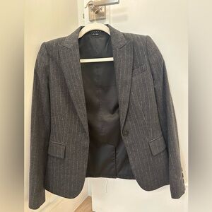 Theory charcoal wool blazer size 0